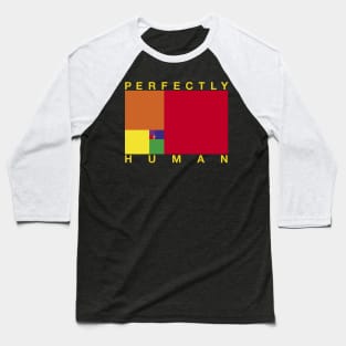 Perfectly Human - Rainbow Pride Flag Baseball T-Shirt